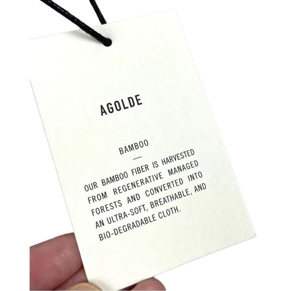 NEW Agolde Nude V Neck Spaghetti Strap Bamboo Bodysuit Size XS - Picture 6 of 7